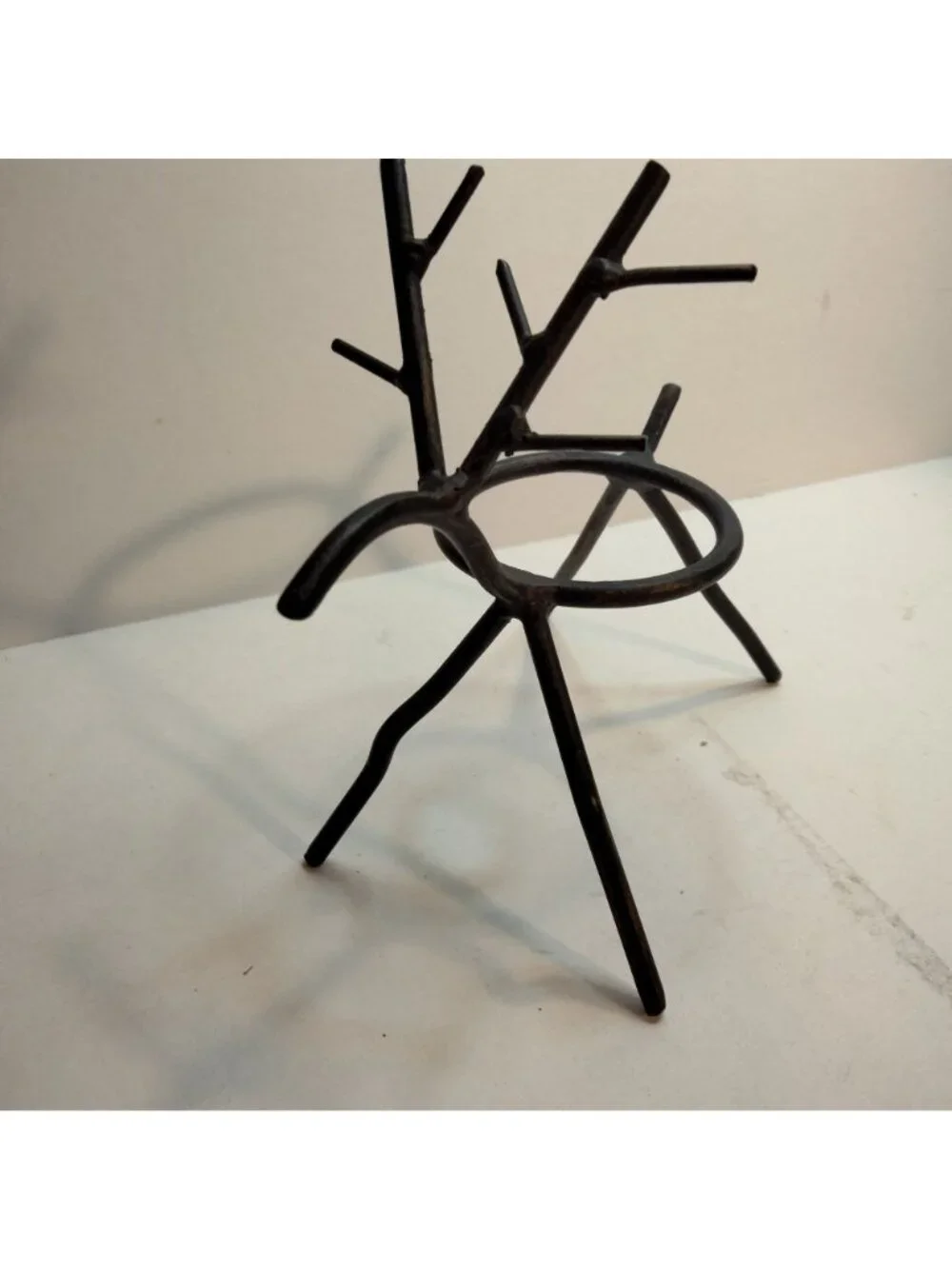 Rustic Reindeer Metal Votive Candle Holder Planter Brown - Picture 3 of 7